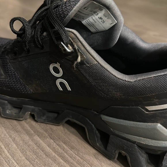 On Cloudwander Waterproof Hiking Shoe Sneakers Black Size 9 - Picture 13 of 13